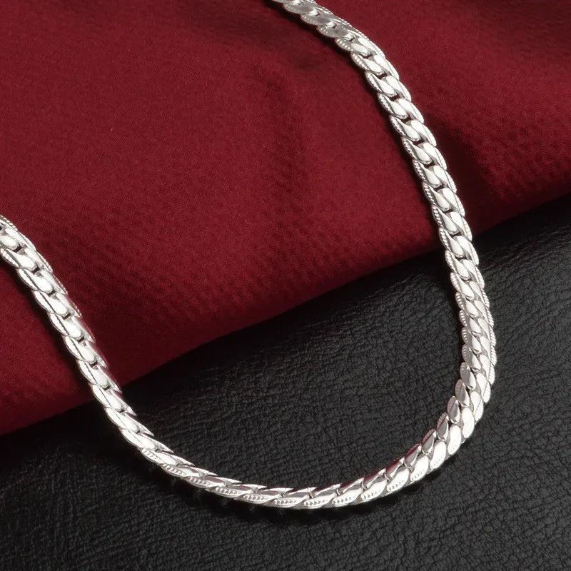 Elegant 925 Sterling Silver Women's Necklace