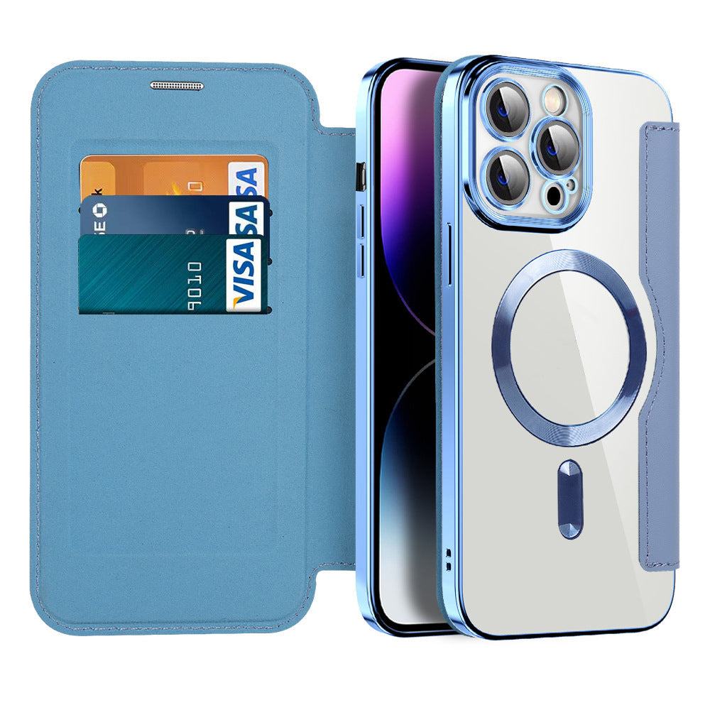 Slim Magnetic Phone Flip Cover Case
