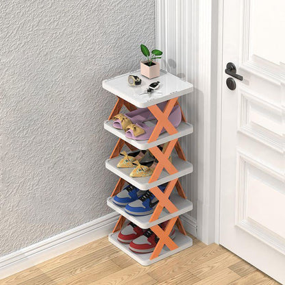 Compact 3-Tier Stackable Shoe Organizer