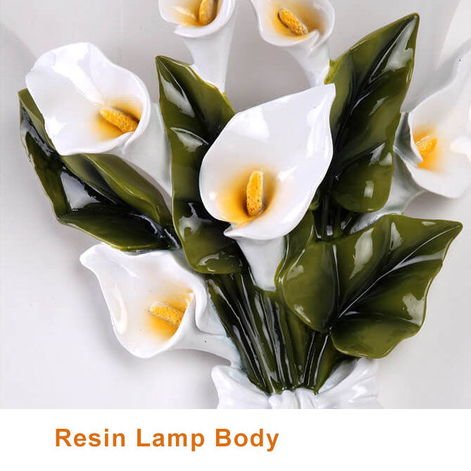 Floral LED Wall Light Fixture