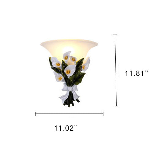 Floral LED Wall Light Fixture