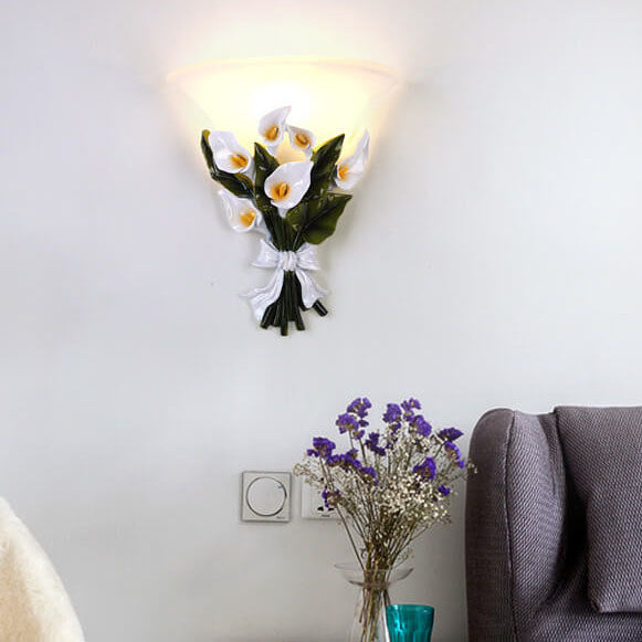 Floral LED Wall Light Fixture