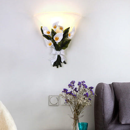 Floral LED Wall Light Fixture