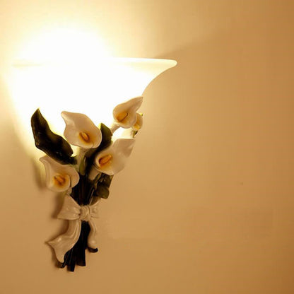 Floral LED Wall Light Fixture