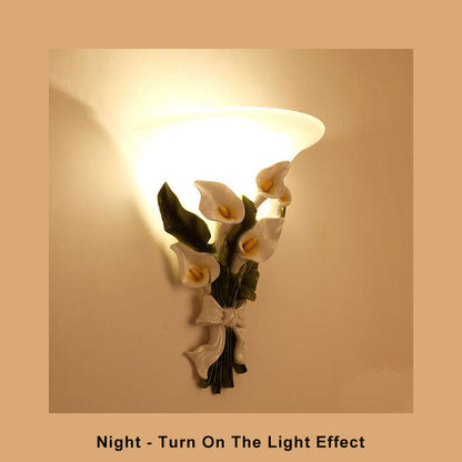 Floral LED Wall Light Fixture