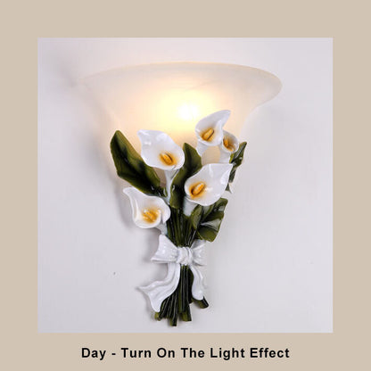 Floral LED Wall Light Fixture