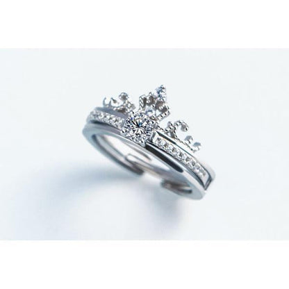 Luxury Double Stone Crown Ring - Befez