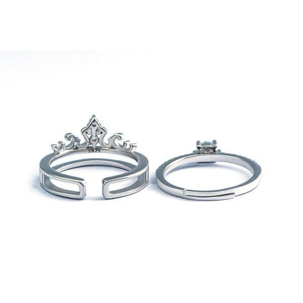 Luxury Double Stone Crown Ring