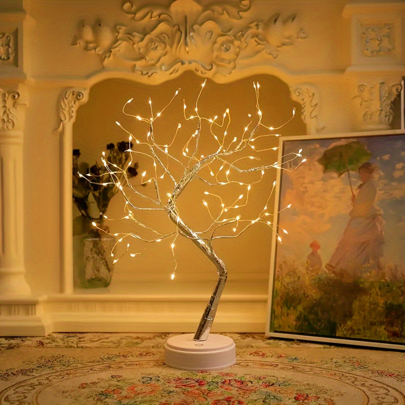 Stylish Mini LED Desk Tree Lamp