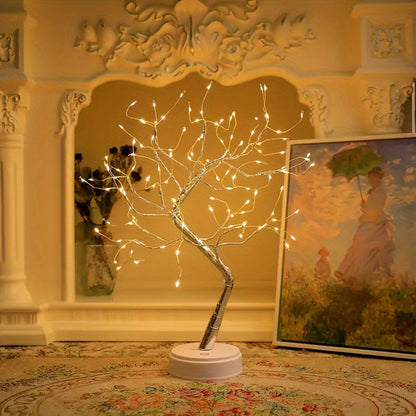 Stylish Mini LED Desk Tree Lamp