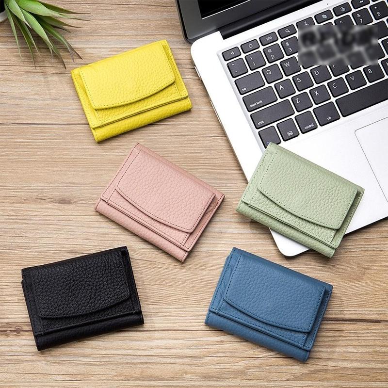 Genuine Leather Slim RFID Wallet