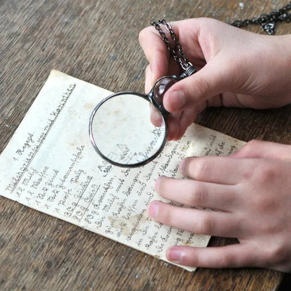 Classic Magnifying Glass Pendant Necklace