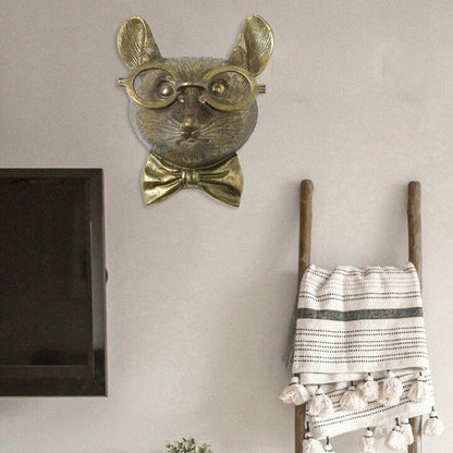 Colorful Resin Animal Head Wall Art