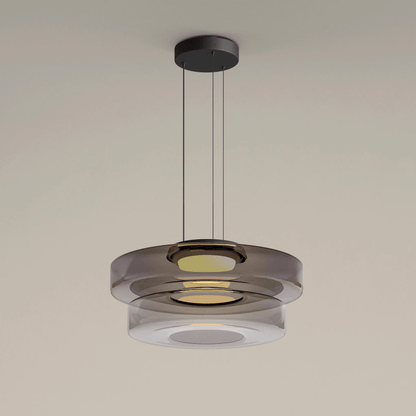 Contemporary Glass Hanging Lamp in Minimalist Design