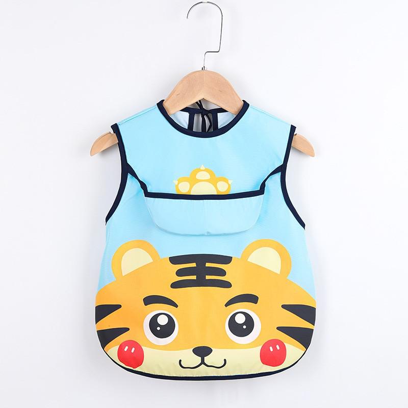 Cute Baby Bib Apron with Pockets