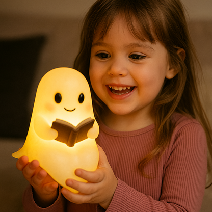 Cozy Table Night Light - Warm Handmade Bedroom Lamp