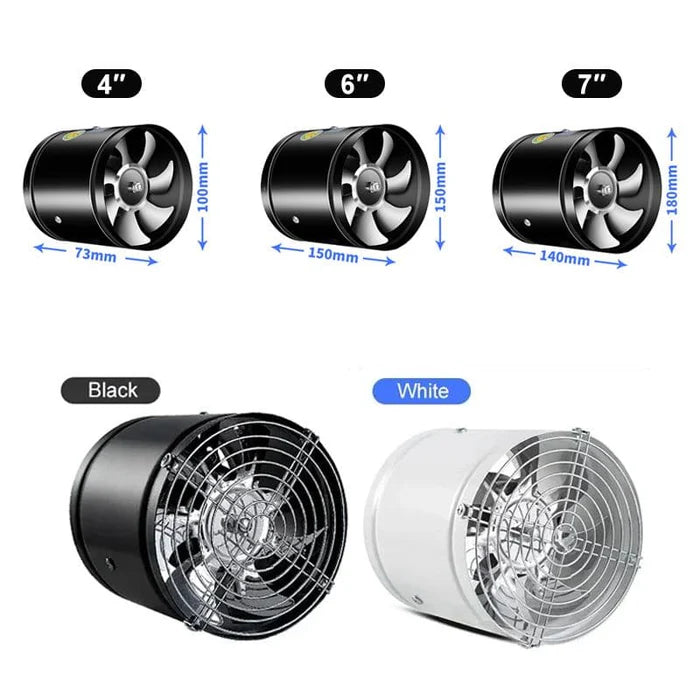 Quiet Compact Wall Mount Fan for Home Office