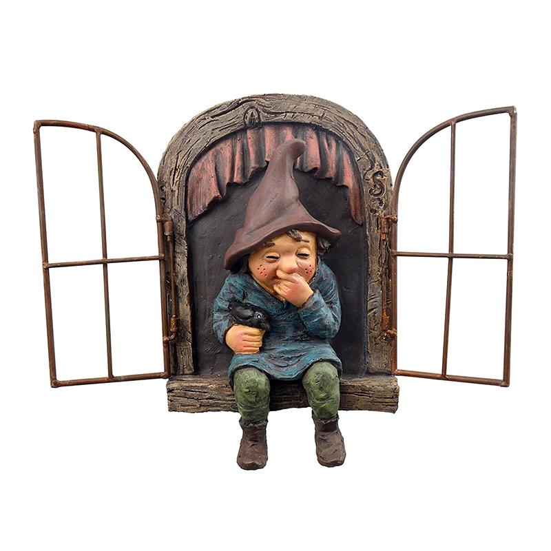 Cute Garden Gnome Figurine Decoration
