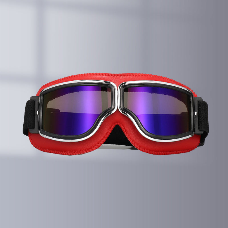Classic Biker Goggles with Swap Lenses and Cushioning