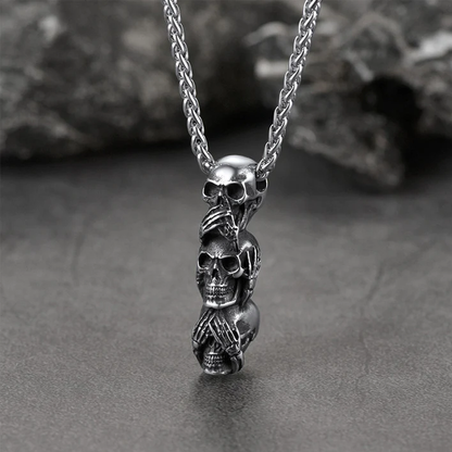 Trendy Skull Pendant Necklace