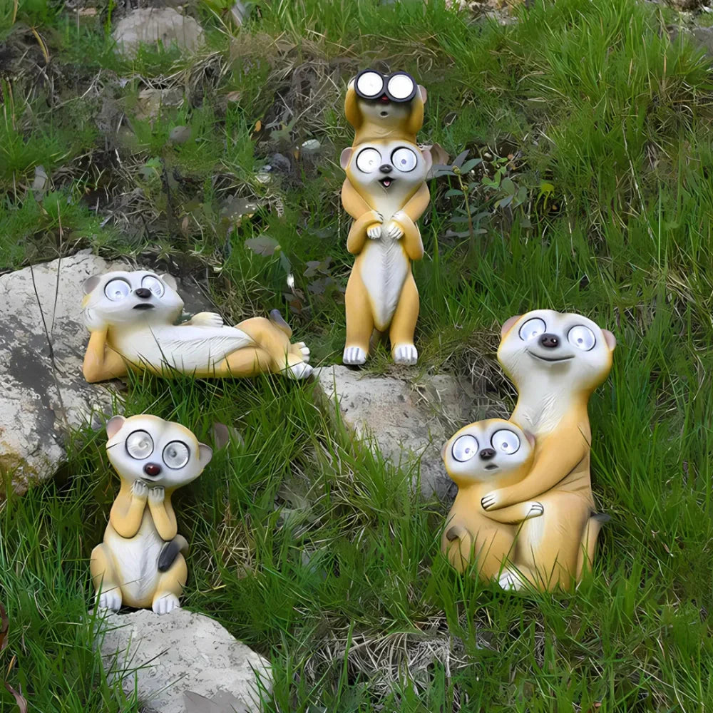 Cute Meerkat Solar Powered Desk Lamp
