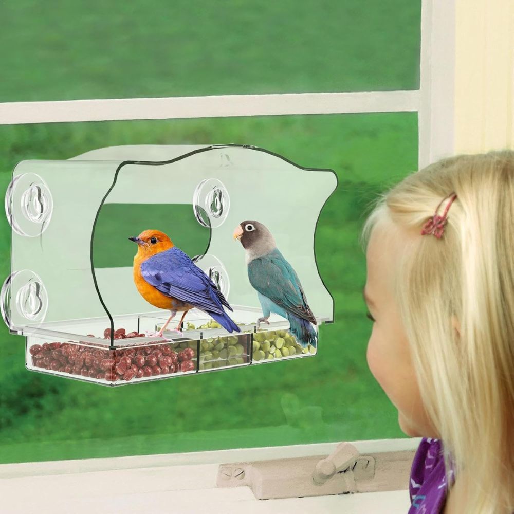 Clear Plastic Hanging Hummingbird Feeder - Befez