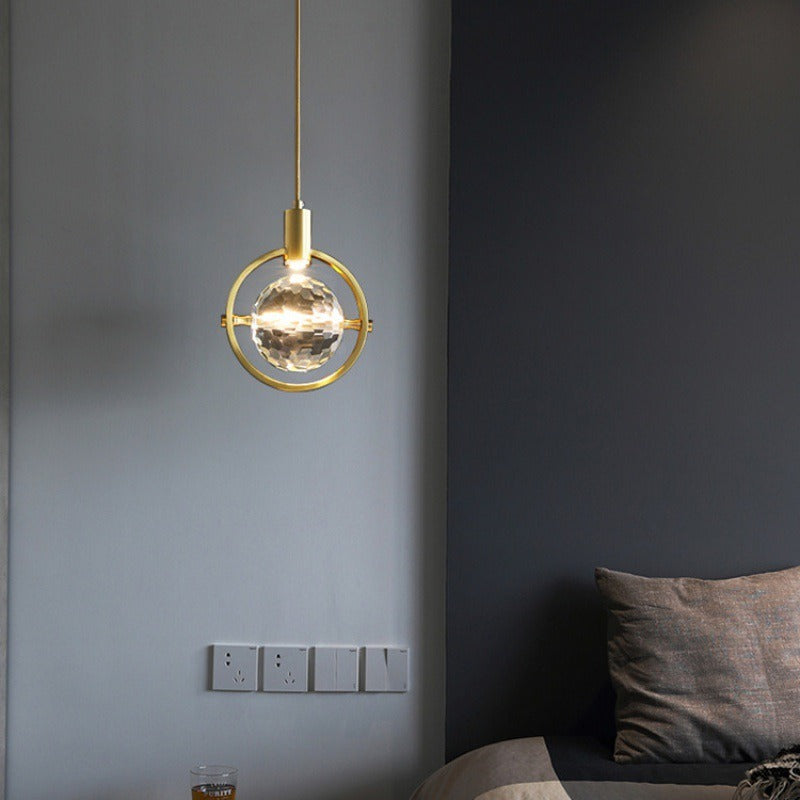 Elegant Circular LED Crystal Ceiling Light