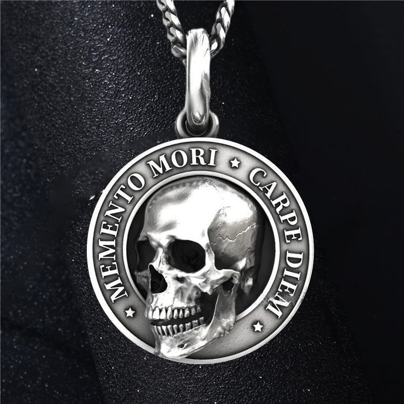 Tough Skull Pendant in Stainless Steel