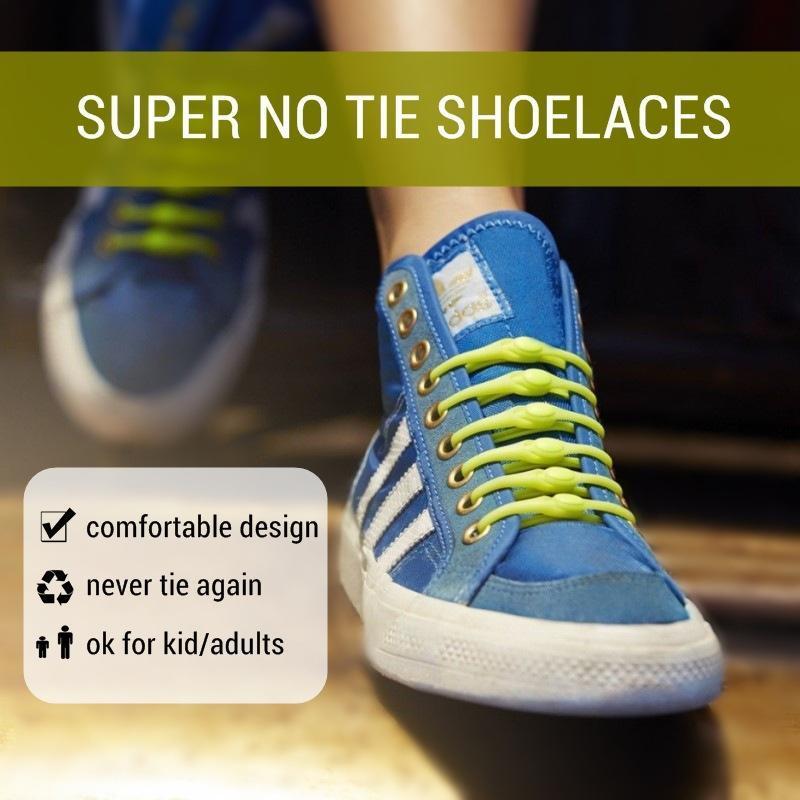 Simple Elastic Shoe Laces (12 Pack)