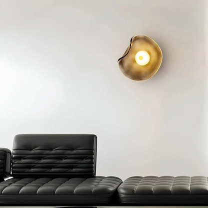 Stylish Round Glass Wall Light