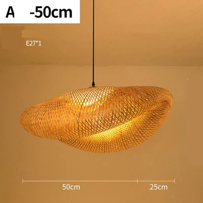 Natural Woven Rattan Hanging Lamp