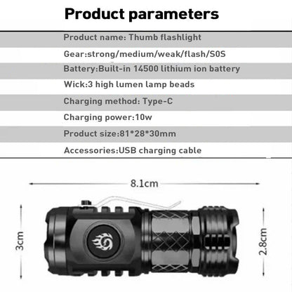 Befez Cool 3 LED Flashlight