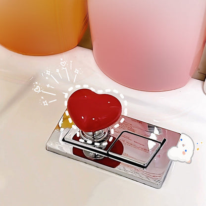 Decorative Heart Shaped Toilet Handle