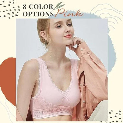Comfortable Cross Over Lace Wire Bra
