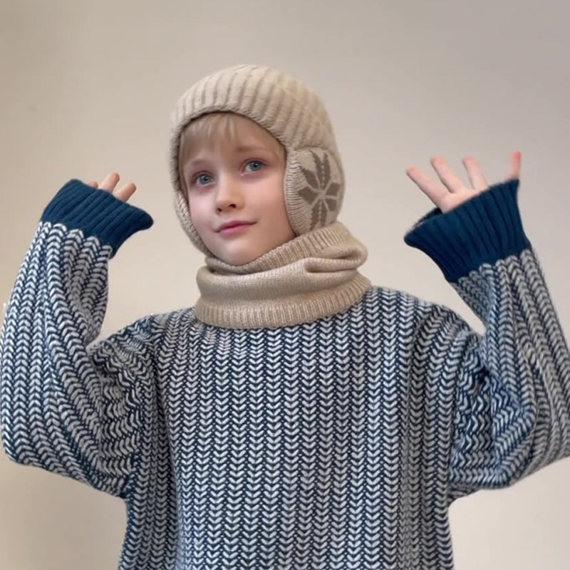 Cozy Kids Fleece Scarf and Beanie Set