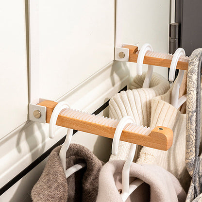 Space Saving Wooden Door Storage Hooks