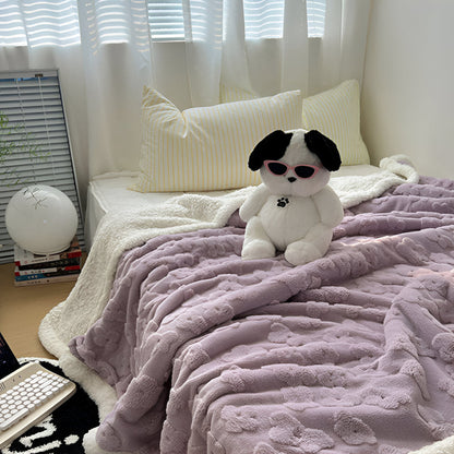 Cozy Plush Sherpa Blanket Soft Fleece Throw