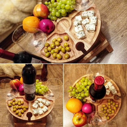 Portable Wine Picnic Table Set