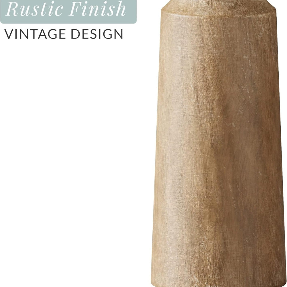 Traditional Handcrafted Wood Candle Holders