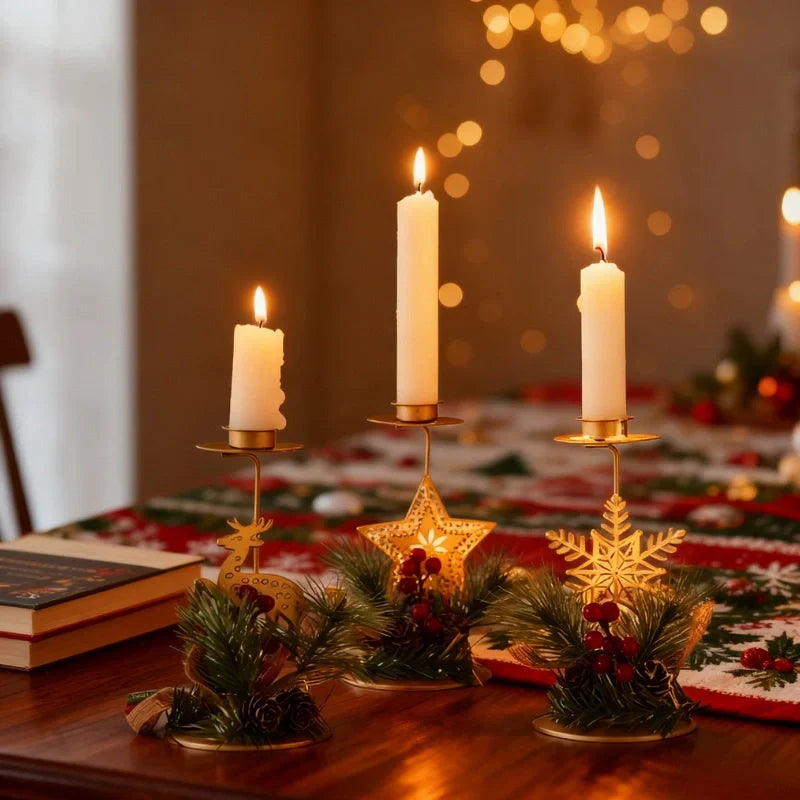 Warm Festive Candle Table Holder - Befez