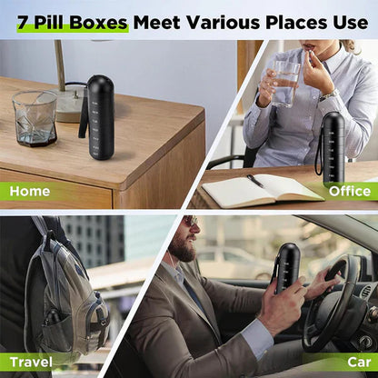 Waterproof Pill Box with 7 Day compartments