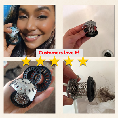 Easy Clean Bathroom Drain Hair Filter