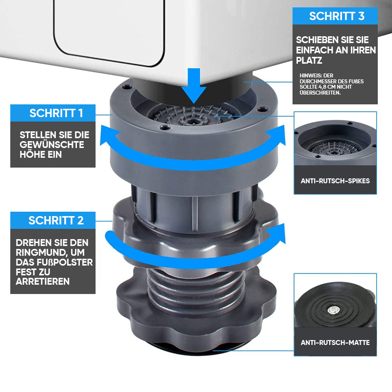 Compact Adjustable Laundry Machine Pedestal