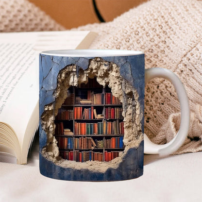 Colorful 3D Book Mug