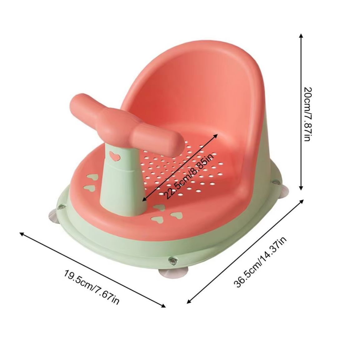 Secure Baby Bathtub Chair with Grip Handle