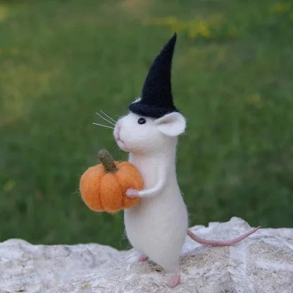 Spooky Felt Rat Decor Ornament