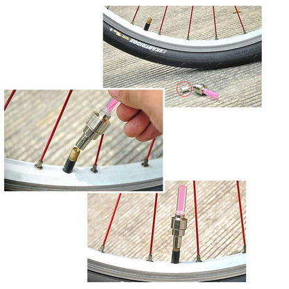Bright LED Tire Valve Caps (2 Pack)