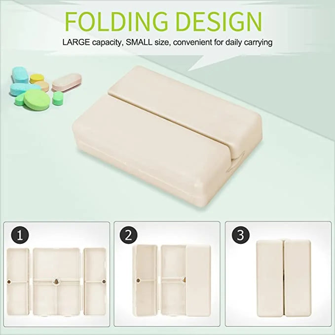 Compact 7 Pocket Pill Box Organizer