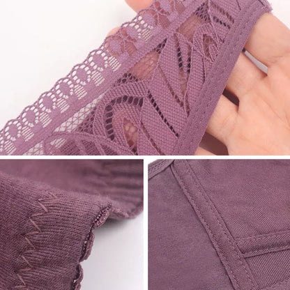 Simple Lace Bralette with Front Zip Closure