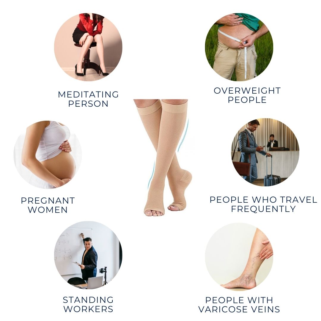Supportive Medical Compression Socks for Pain Relief